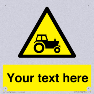 Custom warning farm machinery